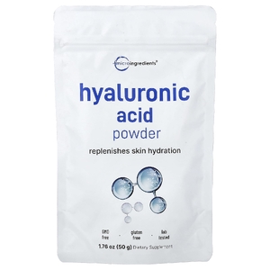 Micro Ingredients, гиалуроновая кислота в порошке, 50 г (1,76 унции)