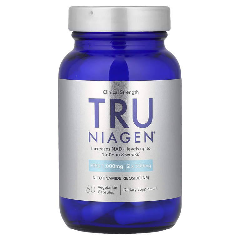 Tru Niagen, Pro, никотинамид рибозид, 60 вегетарианских капсул (500 мг в 1 капсуле)