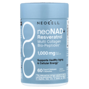 NeoCell, ресвератрол NeoNad+™, Multi Collagen Bio-Peptides™, 60 капсул с быстрым высвобождением