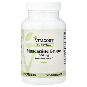 Vitacost, Everyday, экстракт винограда мускадин, 500 мг, 120 капсул