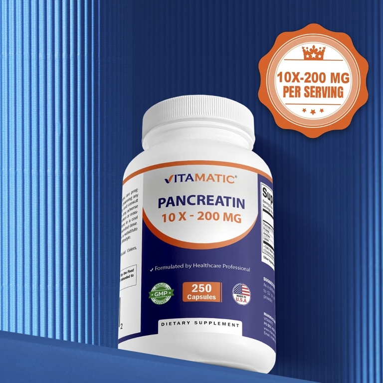 Vitamatic, панкреатин, 250 капсул