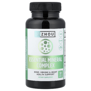 Zhou Nutrition, комплекс незаменимых минералов, 60 растительных капсул