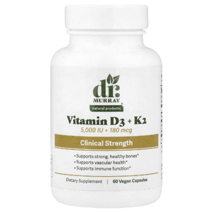 Dr. Murray's, витамины D3 и K2, 60 капсул