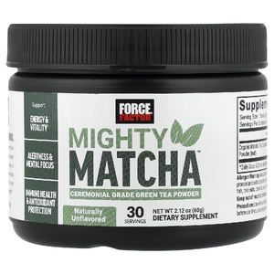 Force Factor, Mighty Matcha™, без добавок, 60 г (2,12 унции)