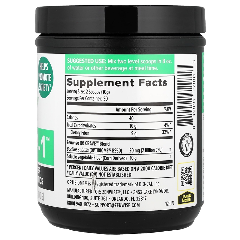 Zenwise Health, Zen GLP-1, 300 г (10,5 унции)