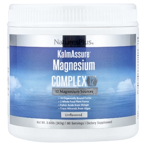 NaturesPlus, KalmAssure®, комплекс с магнием 12, без добавок, 300 г (0,66 фунта)