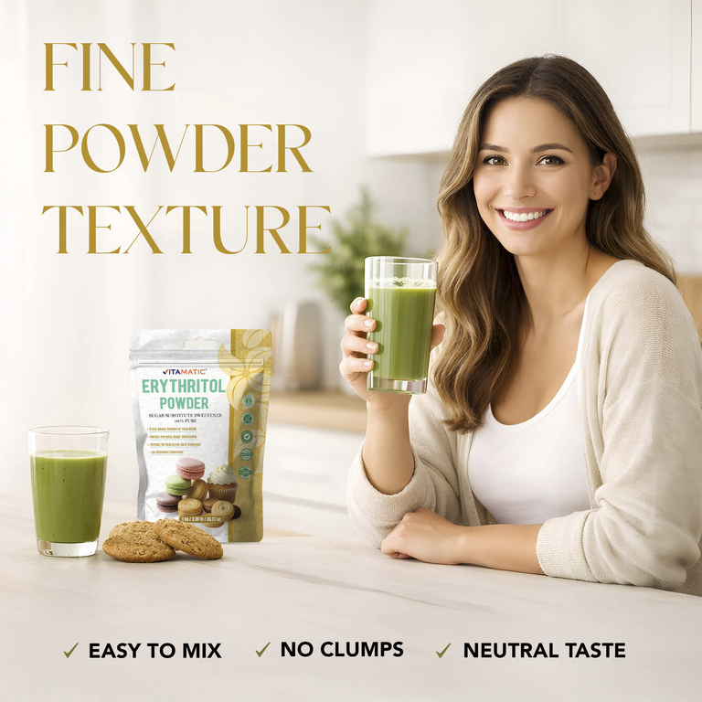 Vitamatic, эритритол в порошке, 1 кг (35,27 унции)