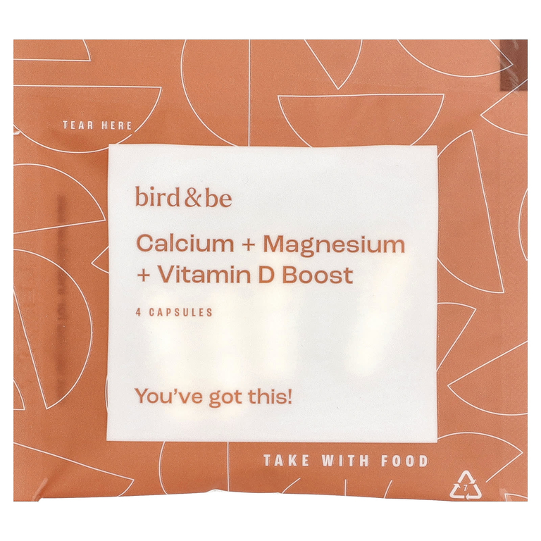 Bird&Be, кальций, магний и витамин D Boost, 30 пакетиков