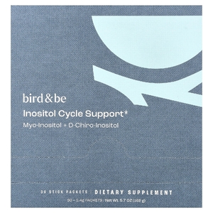 Bird and Be, инозитол для поддержки цикла, 30 стик-пакетов по 5,4 г