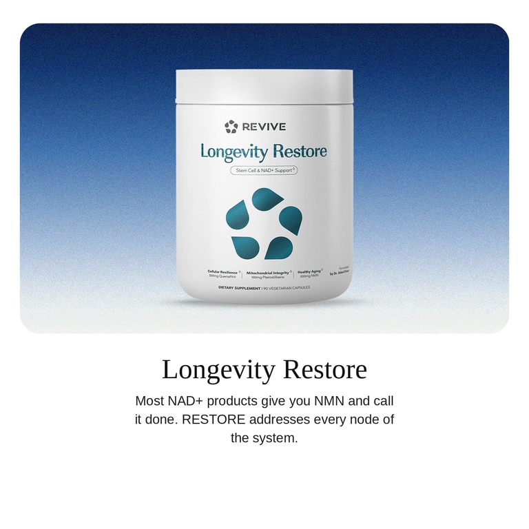 Revive, Longevity Restore, 90 вегетарианских капсул