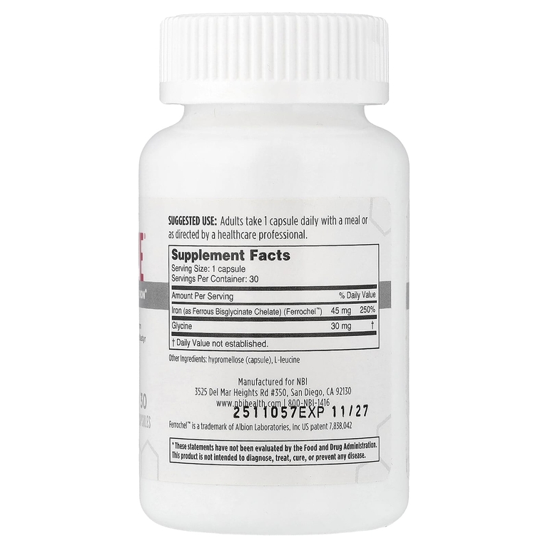 NBI Health, Ferrosolve®, 30 капсул