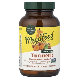 MegaFood, куркума, 60 капсул