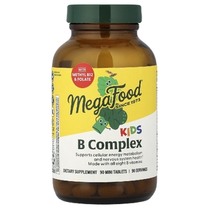 MegaFood, комплекс витаминов группы B для детей, 90 мини-таблеток
