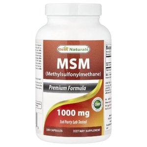 Best Naturals, МСМ, 1000 мг, 180 капсул