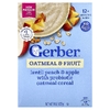 Gerber, овсяно-фруктовая каша с пробиотиком, для детей от 12 месяцев, чечевица, персик и яблоко, 227 г (8 унций)