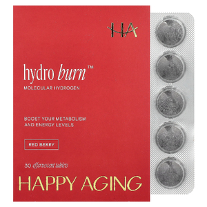 Happy Aging, Hydro Burn™ с красными ягодами, 30 шипучих таблеток