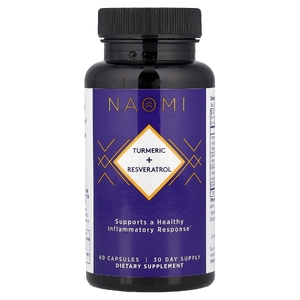 NAOMI, Куркума + ресвератрол, 60 капсул