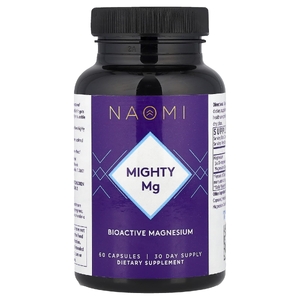 NAOMI, Mighty Mg, 60 капсул (180 мг в 1 капсуле)