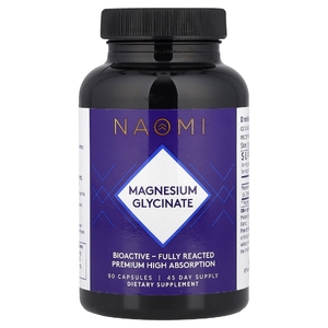 NAOMI, Глицинат магния, 90 капсул (100 мг в капсуле)