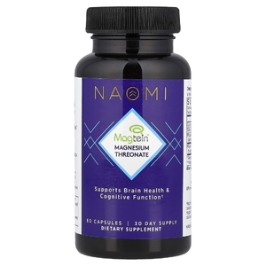 NAOMI, Magtein® Треонат магния, 60 капсул (1000 мг в капсуле)