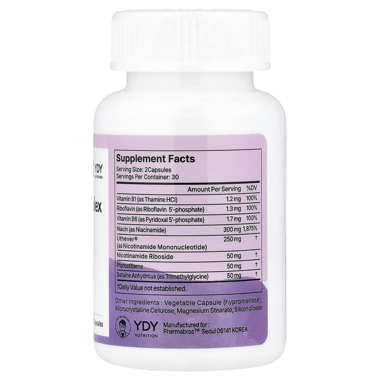 YDY, NAD+ трикомплекс, 60 капсул