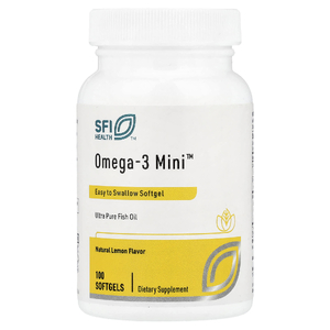 SFI Health, Omega-3 Mini, натуральный лимонный фолк, 100 мягких капсул (250 мг в 1 капсуле)