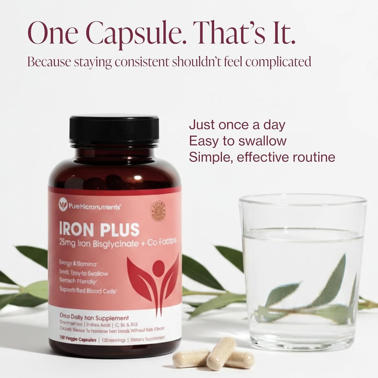 Pure Micronutrients, Iron Plus, 120 растительных капсул