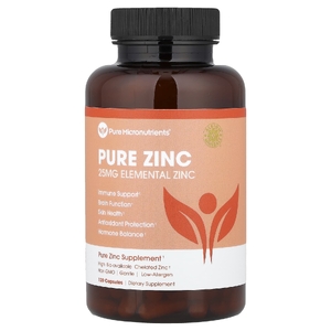 Pure Micronutrients, Чистый цинк, 25 мг, 120 капсул