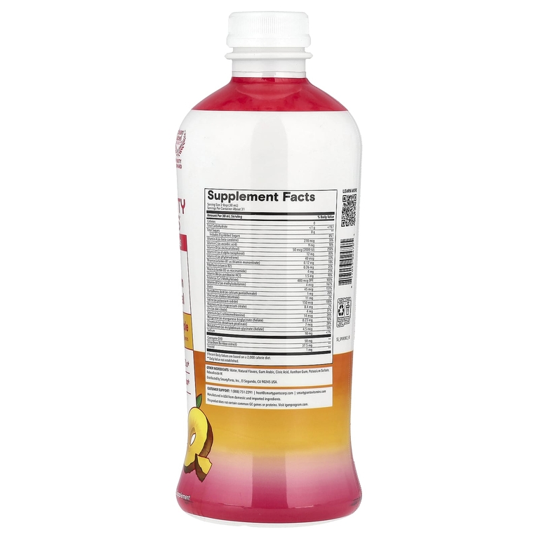 SmartyPants, Women's Plus, жидкие мультивитамины и минералы со вкусом персика и ананаса, 946 мл (32 жидк. унции)