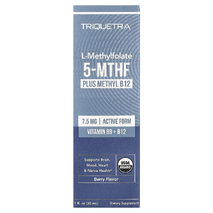 Triquetra Health, L-метилфолат 5-MTHF с метилом B12, ягода, 30 мл (1 жидк. унция)