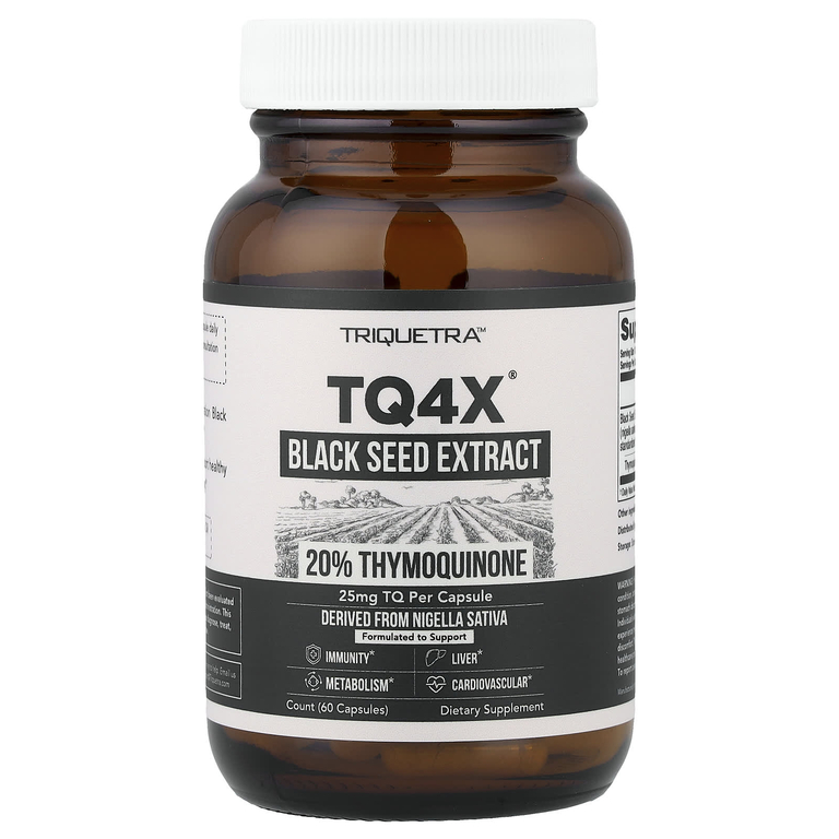 Triquetra Health, TQ4X® Экстракт семян чёрного тмина, 60 капсул