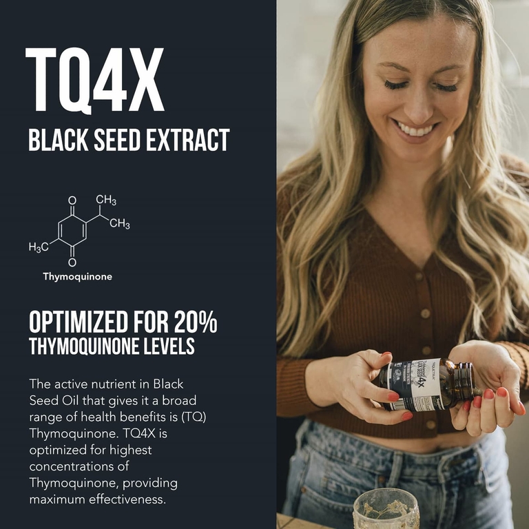 Triquetra Health, TQ4X®, экстракт семян чёрного тмина, 120 капсул
