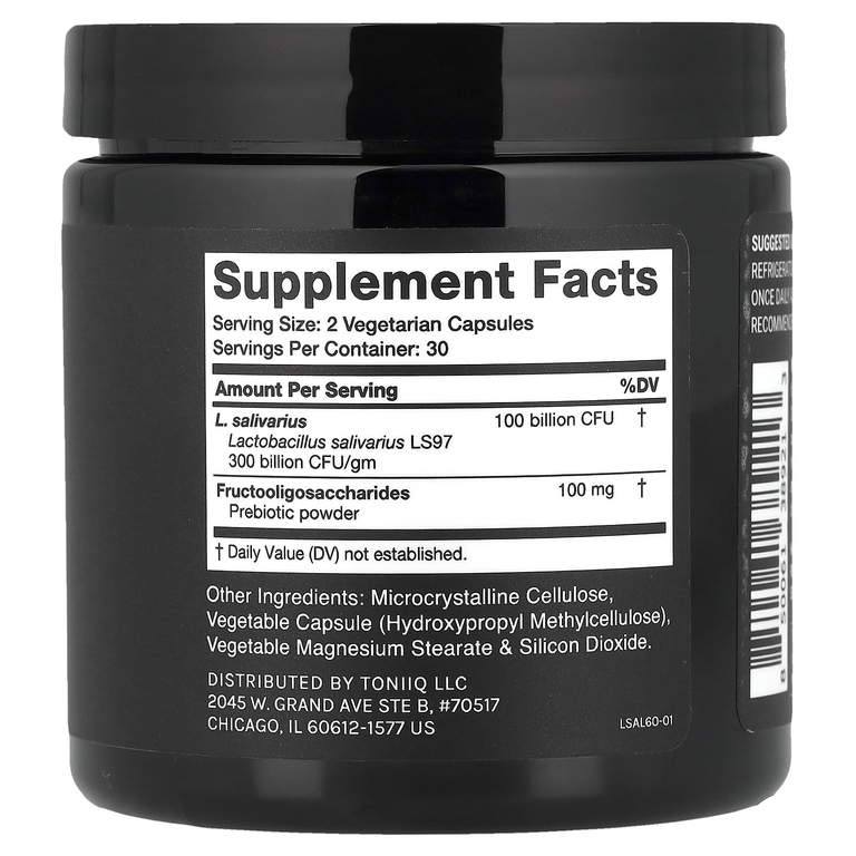 Toniiq, Lactobacillus salivarius, 60 капсул