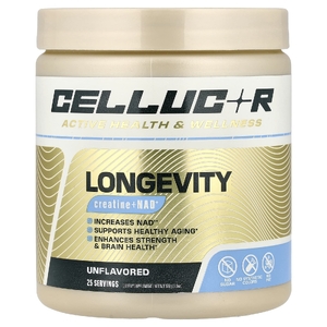 C4 / Cellucor, Longevity, креатин + НАД+, без вкусовых добавок, 155 г (5,5 унции)