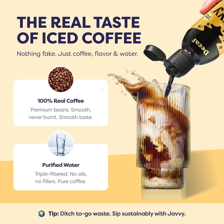 Javvy Coffee, Концентрат кофе, без кофеина, 177 мл (6 жидк. унций)