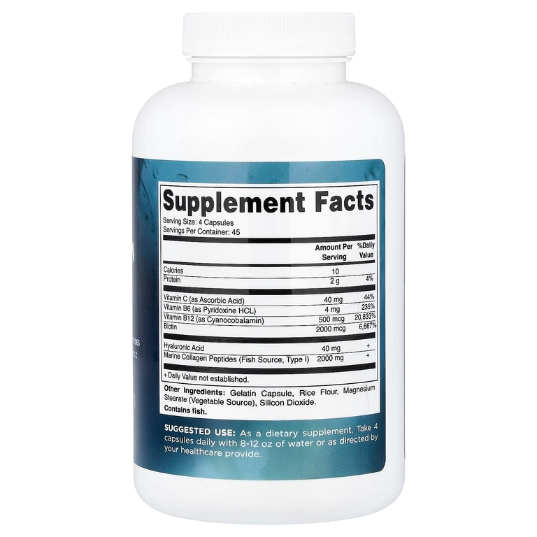 Vitamatic, Комплекс морского коллагена, 180 капсул