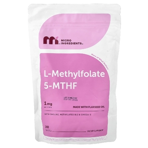 Micro Ingredients, L-метилфолат 5-MTHF, 240 мягких капсул
