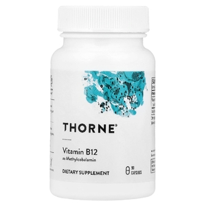 Thorne, витамин B12, 90 капсул (100 мкг в 1 капсуле)