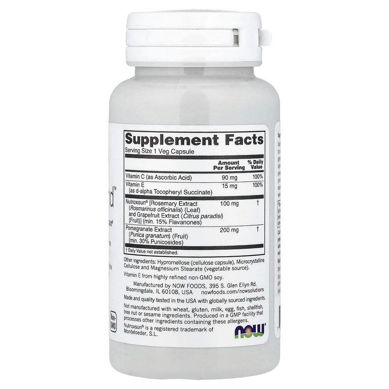 NOW Foods, Solutions, Solar Defend, 60 вегетарианских капсул