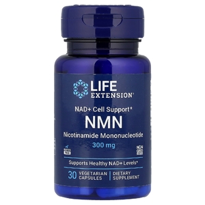 Life Extension, NMN, NAD+, поддержка клеток, 300 мг, 30 вегетарианских капсул