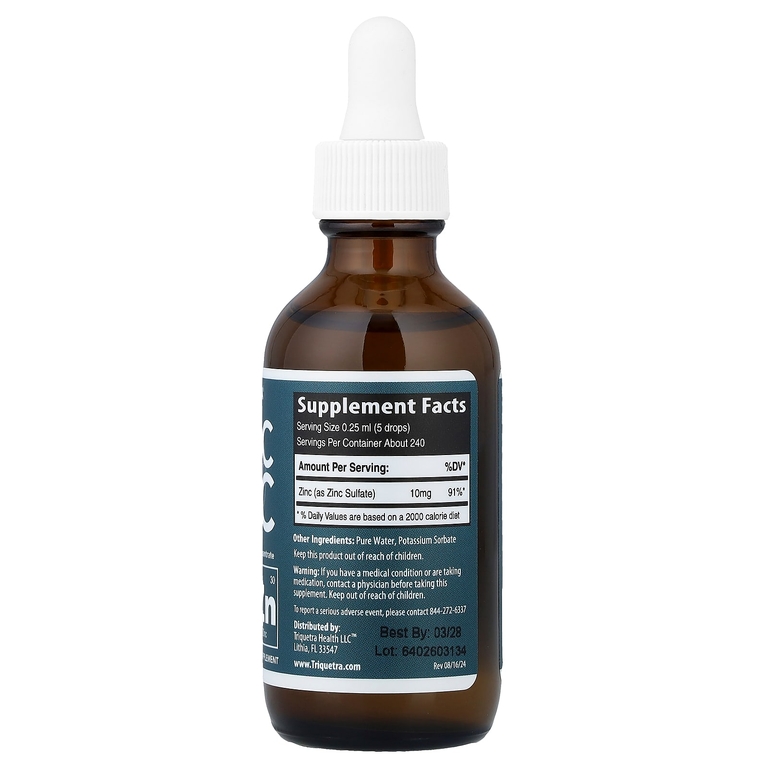Triquetra Health, ионизированный цинк, 2 жидк. унция (59 мл)