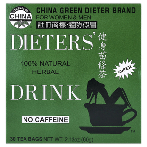 Uncle Lee's Tea, 100% натуральный травяной напиток для приема во время диеты, без кофеина, 30 чайных пакетиков, 60 г (2,12 унции)