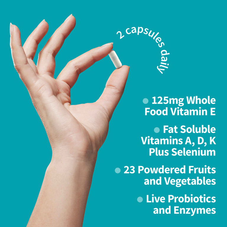 Garden of Life, витамин E, 60 растительных капсул