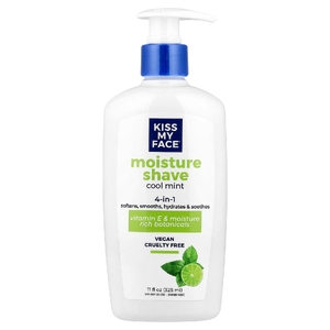 Kiss My Face, Moisture Shave, увлажняющее средство для бритья 4 в 1, охлаждённая мята, 325 мл (11 жидк. унций)