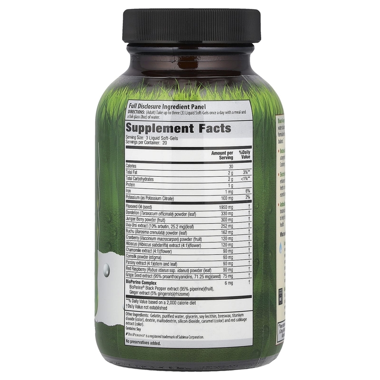 Irwin Naturals, комплекс для поддержания естественного водного баланса в организме, 60 капсул с жидким содержимым