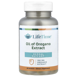 LifeTime Vitamins, Масло из экстракта орегано, 150 мг, 60 мягких таблеток