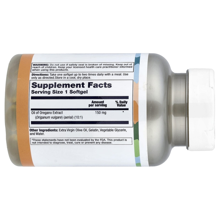 LifeTime Vitamins, Масло из экстракта орегано, 150 мг, 60 мягких таблеток