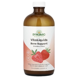 Dynamic Health, VitaLiquids Bone Support, клубника, 16 жидк. унций (473 мл)