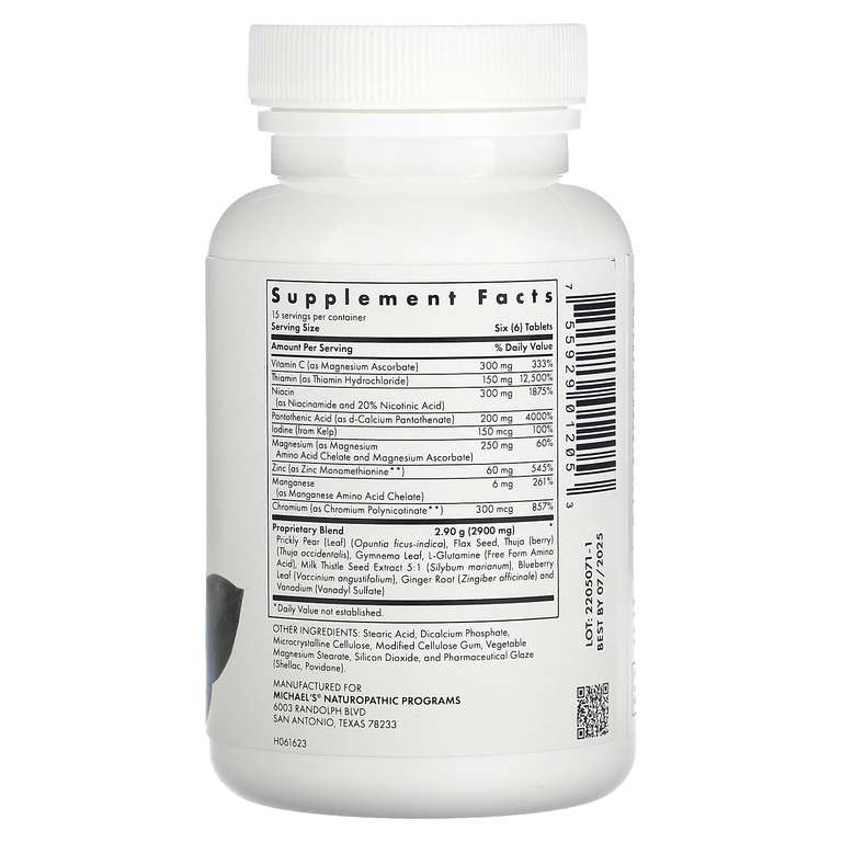 Michael's Health, Факторы метаболизма сахара, 90 вегетарианских таблеток (Товар снят с продажи) 