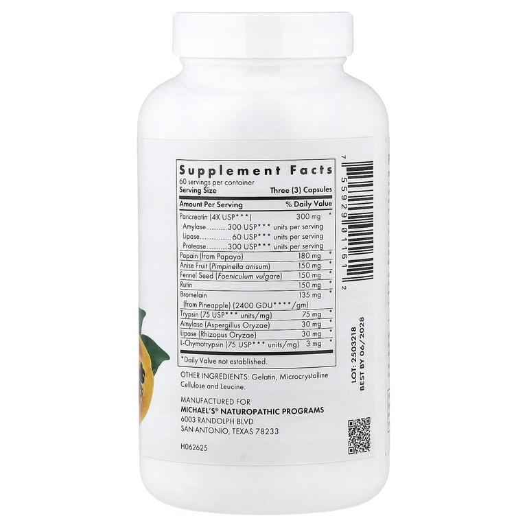 Michael's Health, Пищеварительные ферменты, 180 капсул